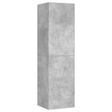 TV Cabinet Concrete Grey 30.5x30x110 cm Engineered Wood - Front View