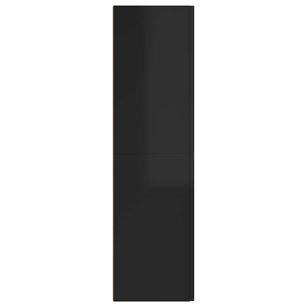 TV Cabinet High Gloss Black 30.5x30x110 cm Engineered Wood