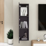 TV Cabinet High Gloss Grey 30.5x30x110 cm Engineered Wood - Extra Image