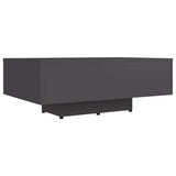 Coffee Table Grey 85x55x31 cm Engineered Wood - Front View