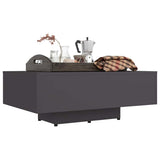 Coffee Table Grey 85x55x31 cm Engineered Wood - 45-Degree Angle