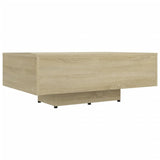 Coffee Table Sonoma Oak 85x55x31 cm Engineered Wood - Front View