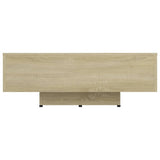 Coffee Table Sonoma Oak 85x55x31 cm Engineered Wood - Side View