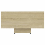 Coffee Table Sonoma Oak 85x55x31 cm Engineered Wood - Top-Down View