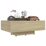 Coffee Table Sonoma Oak 85x55x31 cm Engineered Wood - 45-Degree Angle