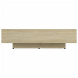 Coffee Table Sonoma Oak 100x49.5x31 cm Engineered Wood - Side View