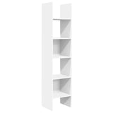 Book Cabinet White 40x35x180 cm Engineered Wood - Front View