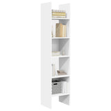 Book Cabinet White 40x35x180 cm Engineered Wood - Top-Down View