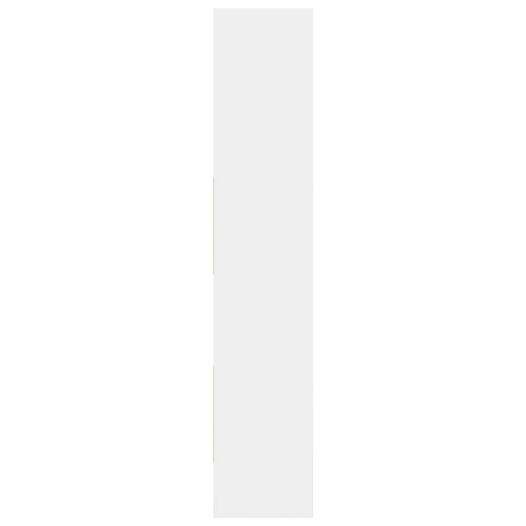 Book Cabinet White 40x35x180 cm Engineered Wood