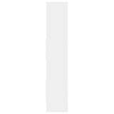 Book Cabinet White 40x35x180 cm Engineered Wood