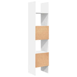 Book Cabinet White 40x35x180 cm Engineered Wood - Close-Up Angle