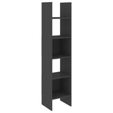 Book Cabinet Grey 40x35x180 cm Engineered Wood - Front View