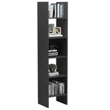 Book Cabinet Grey 40x35x180 cm Engineered Wood - 45-Degree Angle