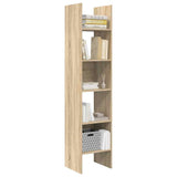 Book Cabinet Sonoma Oak 40x35x180 cm Engineered Wood - Top-Down View