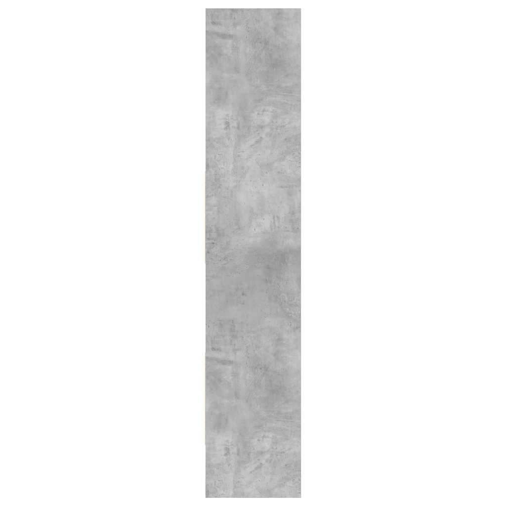 Book Cabinet Concrete Grey 40x35x180 cm Engineered Wood