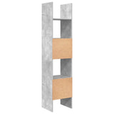 Book Cabinet Concrete Grey 40x35x180 cm Engineered Wood - Close-Up Angle