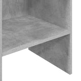 Book Cabinet Concrete Grey 40x35x180 cm Engineered Wood - Low Angle
