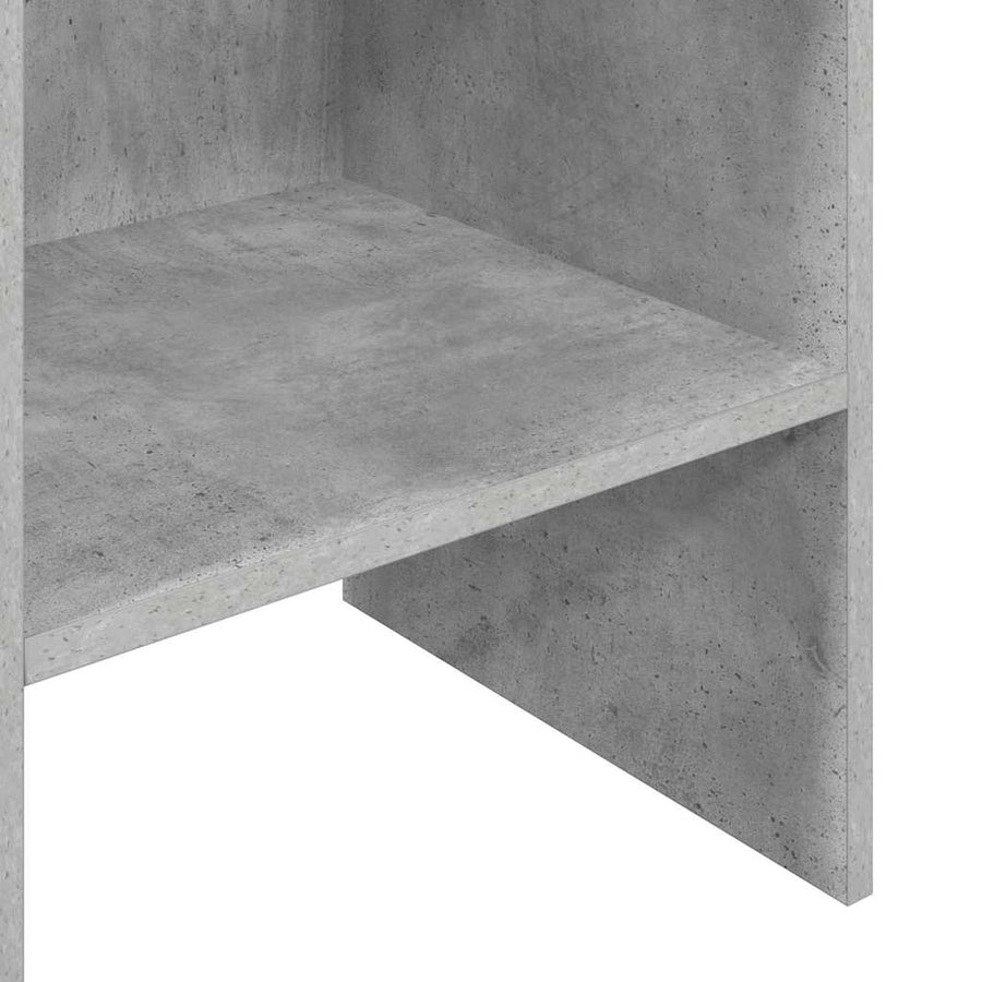 Book Cabinet Concrete Grey 40x35x180 cm Engineered Wood