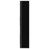 Book Cabinet High Gloss Black 40x35x180 cm Engineered Wood - Top-Down View