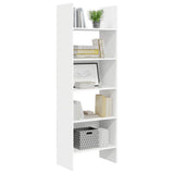 Book Cabinet White 60x35x180 cm Engineered Wood - Top-Down View