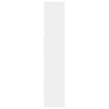 Book Cabinet White 60x35x180 cm Engineered Wood - Rear View