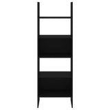Book Cabinet Black 60x35x180 cm Engineered Wood - Side View