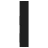 Book Cabinet Black 60x35x180 cm Engineered Wood - Top-Down View