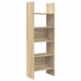 Book Cabinet Sonoma Oak 60x35x180 cm Engineered Wood - Front View