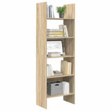 Book Cabinet Sonoma Oak 60x35x180 cm Engineered Wood - Top-Down View