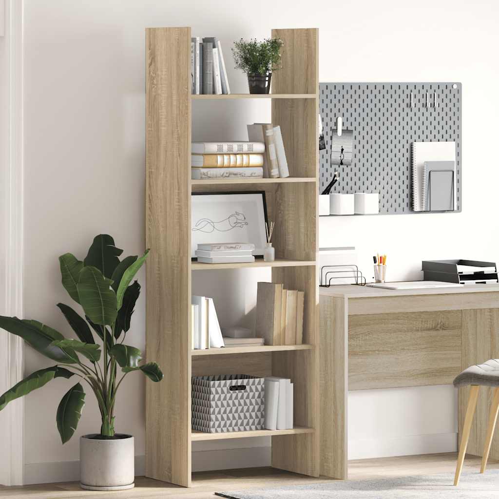 Book Cabinet Sonoma Oak 60x35x180 cm Engineered Wood