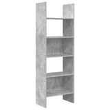 Book Cabinet Concrete Grey 60x35x180 cm Engineered Wood