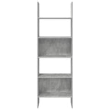 Book Cabinet Concrete Grey 60x35x180 cm Engineered Wood - 45-Degree Angle