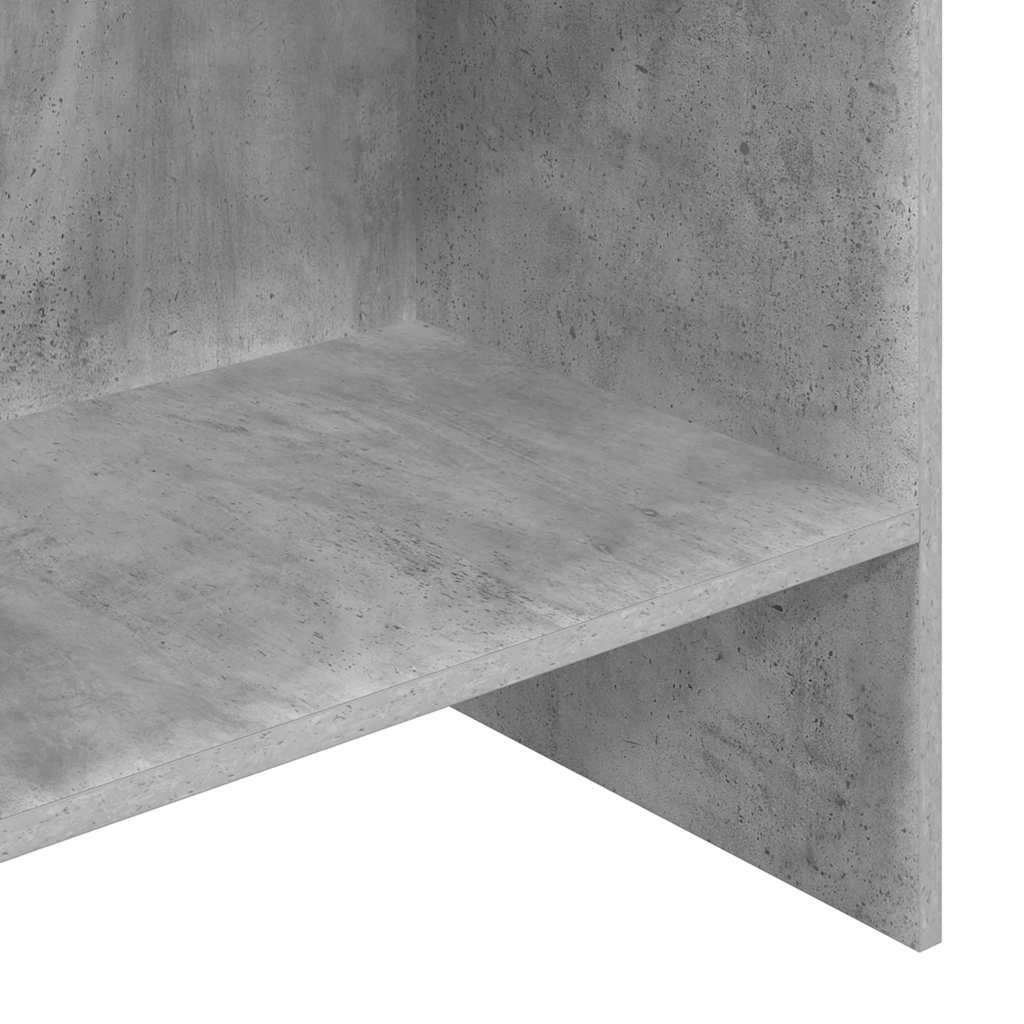Book Cabinet Concrete Grey 60x35x180 cm Engineered Wood