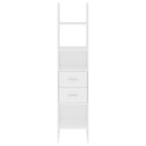 Book Cabinet White 40x35x180 cm Engineered Wood - Top-Down View