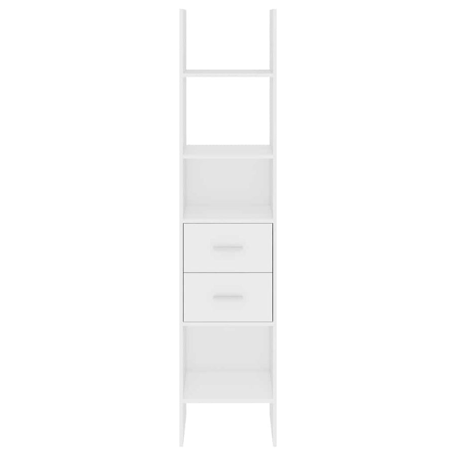 Book Cabinet White 40x35x180 cm Engineered Wood