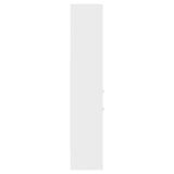 Book Cabinet White 40x35x180 cm Engineered Wood