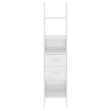 Book Cabinet High Gloss White 40x35x180 cm Engineered Wood