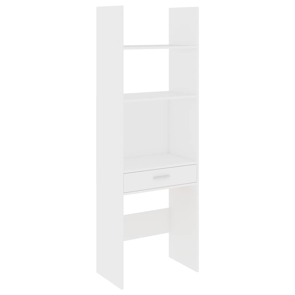 Book Cabinet White 60x35x180 cm Engineered Wood
