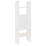 Book Cabinet White 60x35x180 cm Engineered Wood