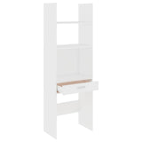 Book Cabinet White 60x35x180 cm Engineered Wood