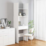 Book Cabinet White 60x35x180 cm Engineered Wood