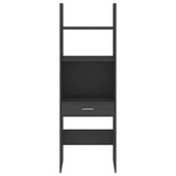 Book Cabinet Grey 60x35x180 cm Engineered Wood - Top-Down View