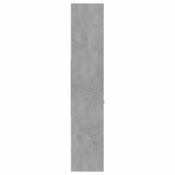 Book Cabinet Concrete Grey 60x35x180 cm Engineered Wood - 45-Degree Angle