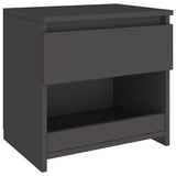 Bedside Cabinets 2 pcs Grey 40x30x39 cm Engineered Wood
