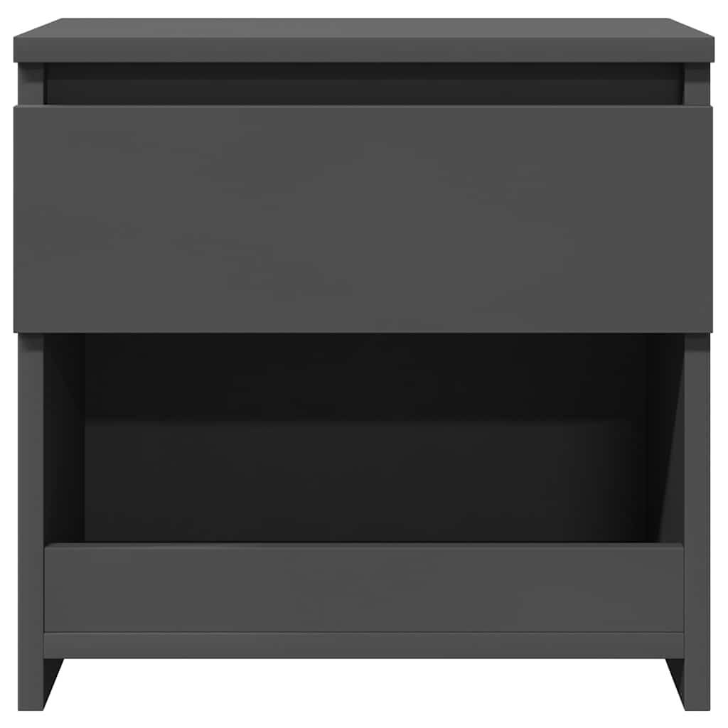 Bedside Cabinets 2 pcs Grey 40x30x39 cm Engineered Wood