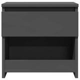 Bedside Cabinets 2 pcs Grey 40x30x39 cm Engineered Wood - 45-Degree Angle