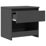 Bedside Cabinets 2 pcs Grey 40x30x39 cm Engineered Wood