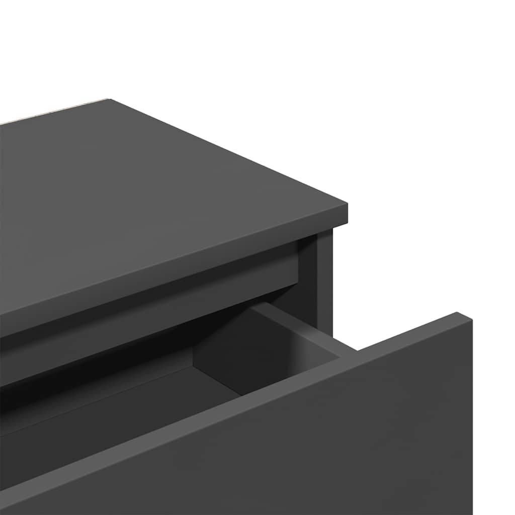 Bedside Cabinets 2 pcs Grey 40x30x39 cm Engineered Wood