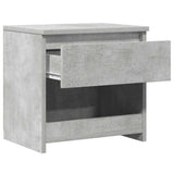 Bedside Cabinet Concrete Grey 40x30x39 cm Engineered Wood - Extra Image