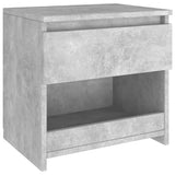 Bedside Cabinets 2 pcs Concrete Grey 40x30x39cm Engineered Wood